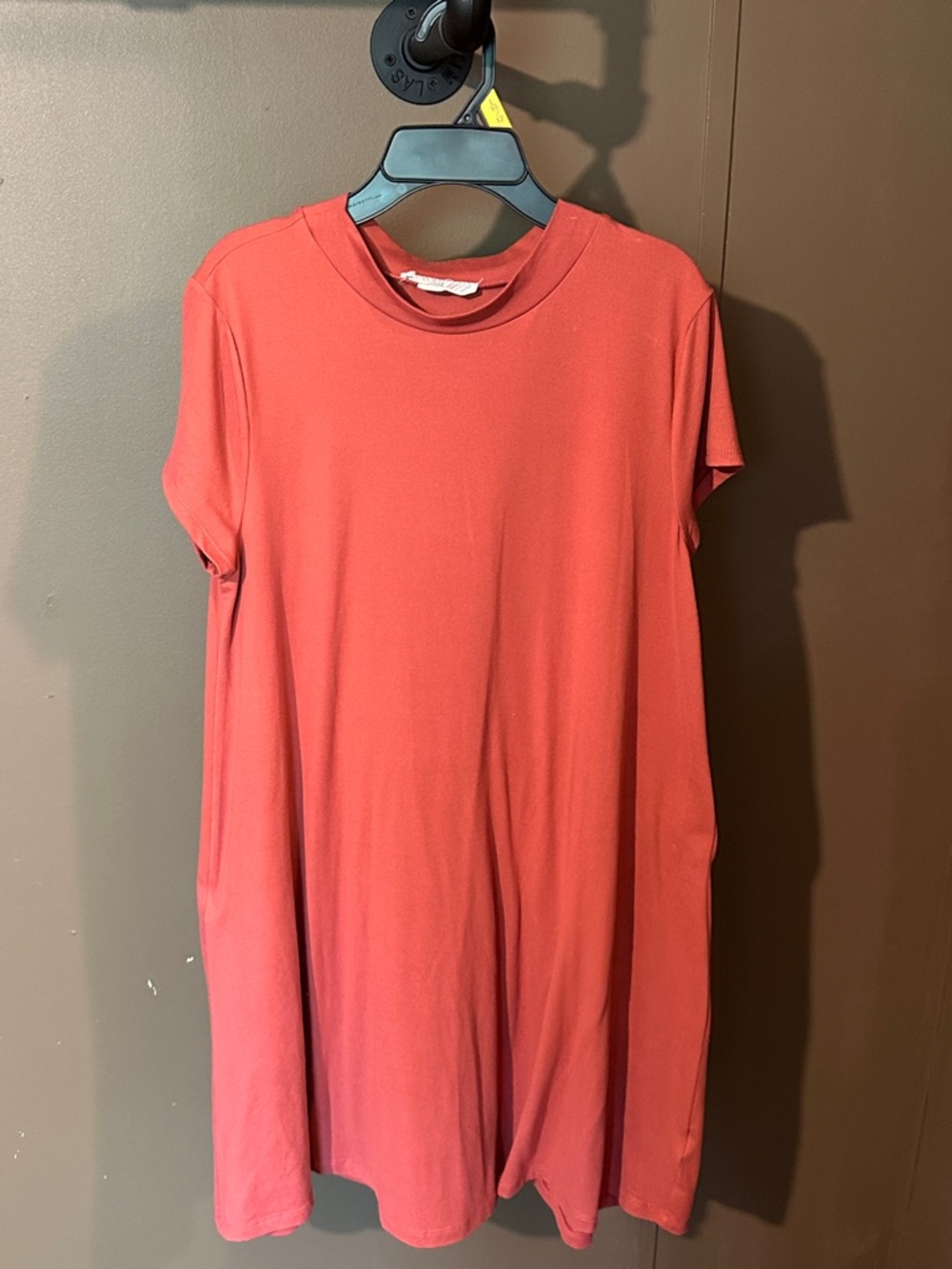 Casual Short-Sleeve Coral Dress